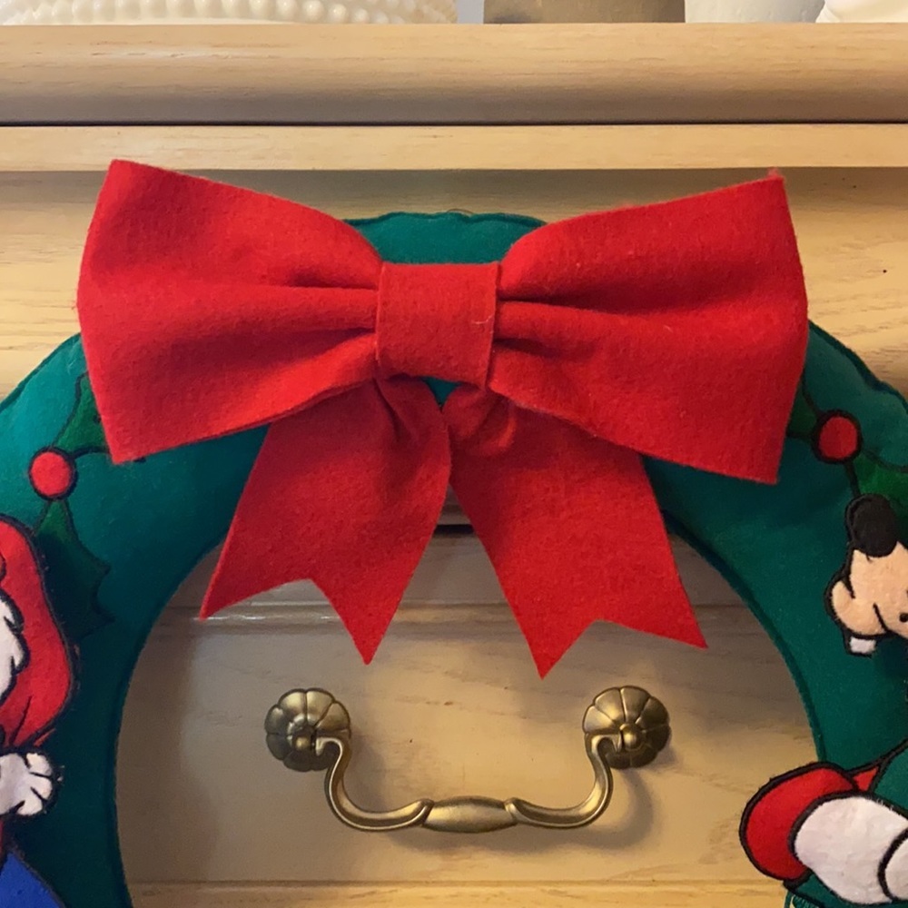 Disney Mickey and Friends Fabric Christmas Wreath - Picture 7 of 10